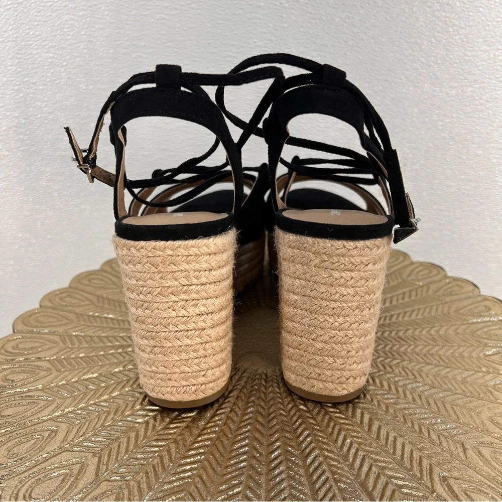 NWOT Sun + Stone Womens SSTIINSLEYY Faux Suede‎ Dressy Wedge Heels 8.5